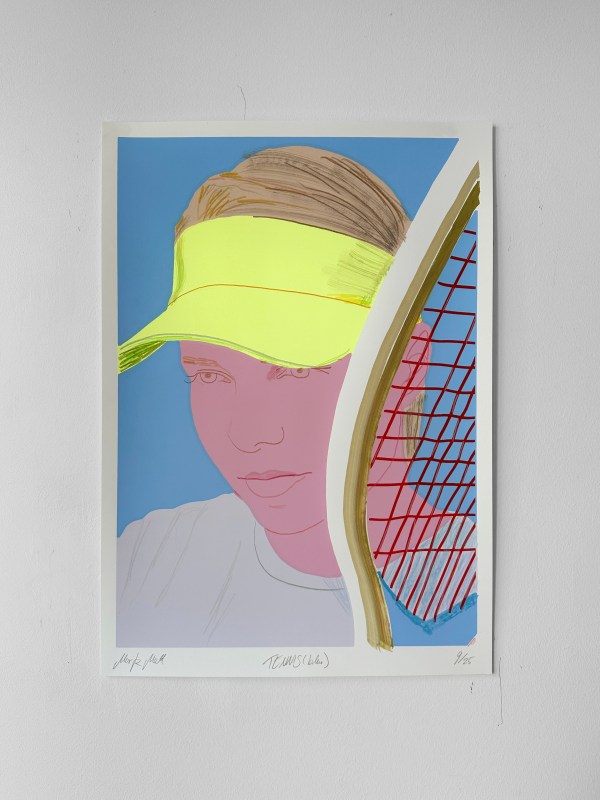 Available works 39 Moritz Moll – “Tennis (blau/blue)“